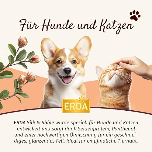 2-in-1 Fellpflege- & Glanzspray für Hunde & Katzen – 500ml Vitamin-Pflegespray mit Arganöl & Seidenprotein – Feuchtigkeitsspendend, Entwirrend & Schutz vor Schmutz – ohne Ausspülen – Bild 3