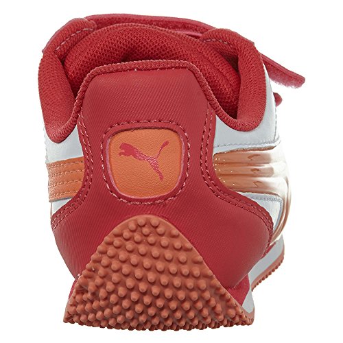 PUMA Unisex Speed Lightup Power Kids Sneaker, White-Melon, 2.5 M US Little3
