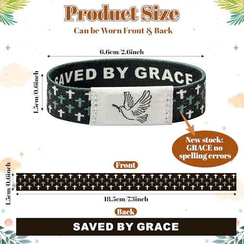 CUweipeng NFC Bible Verse Bracelet Set Colorful Religious Daily Bible Verse Nfc Bracelet Inspirational Christian Friendship Accessory for Men Women Adult Kid Birthday Jewelry Gift Party Supply2