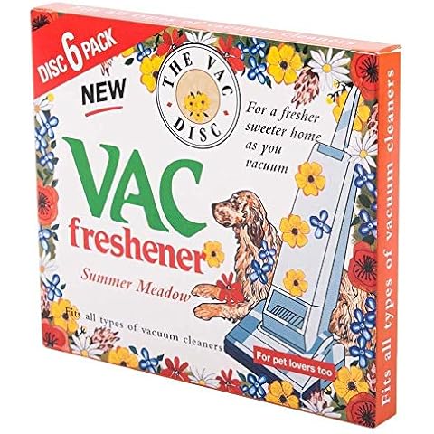 New Vac Disc Summer Meadow | Pack of 30 Fresheners 6 x 5 | Home Pet Lovers | Fits All Vacuum Cleaners Cover