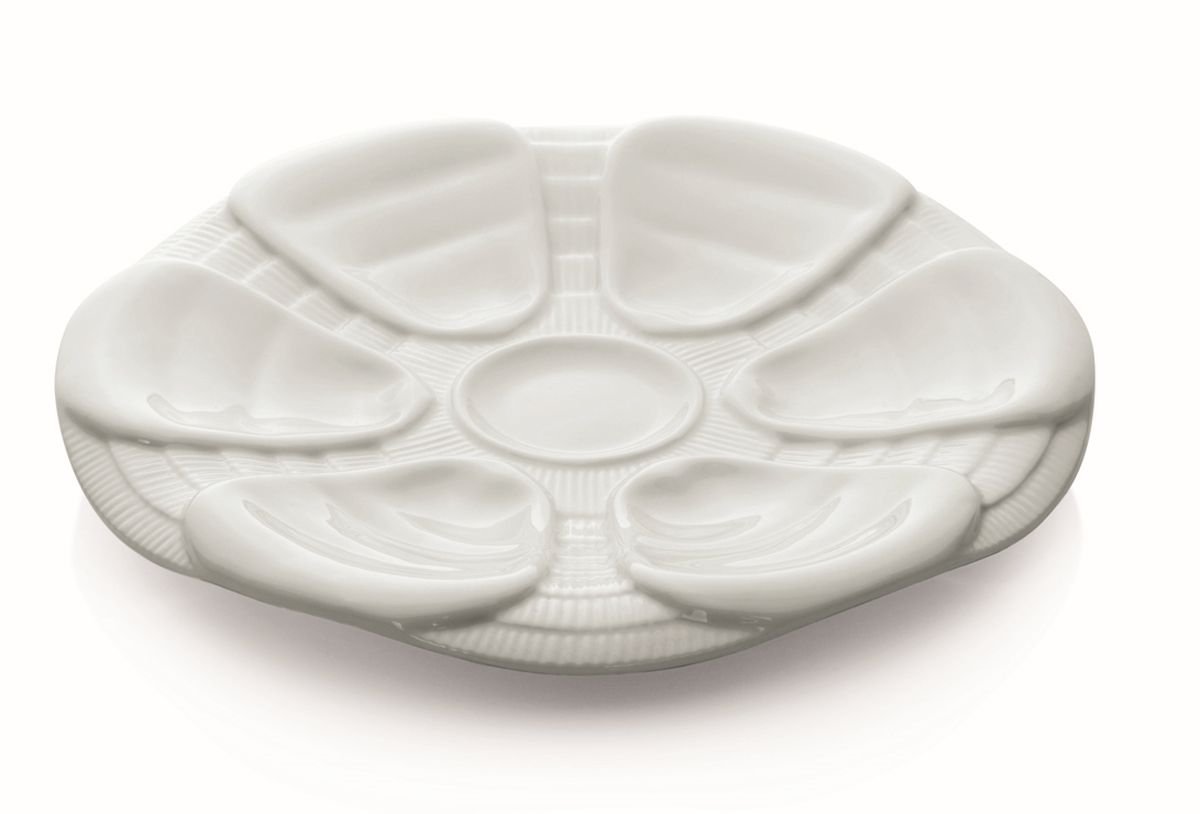 Austernteller Porzellan 25 cm - 2 Stück für je 6 Austern