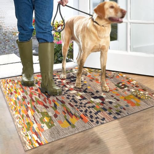 Alfombra de pasillo anti resbalones con base de goma lavable de 40x180 cm 6