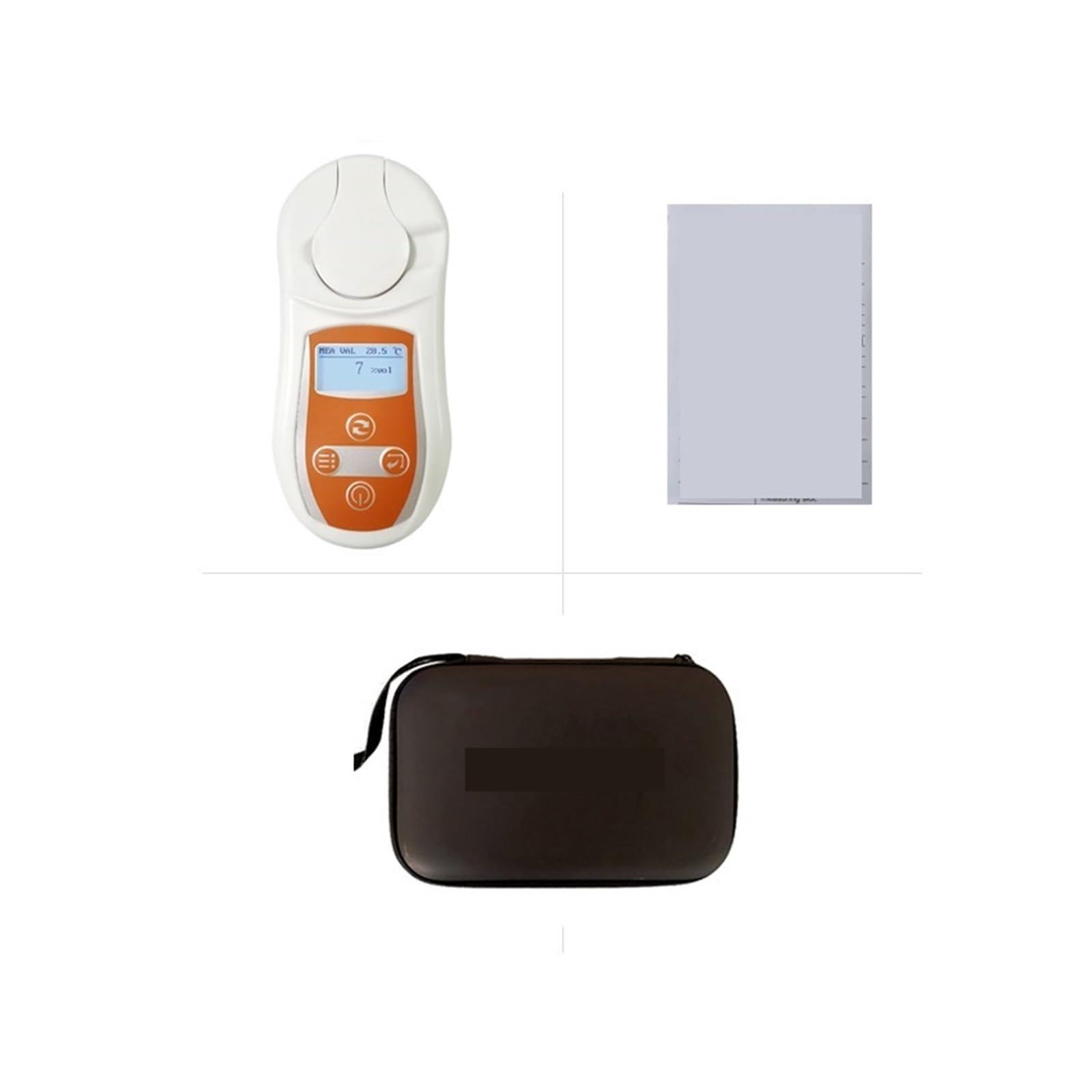 0-75%Vol Auto -Alkohol -Refraktometer for Alkohol messen Werkzeug 0.1%Vol Auflösung digitaler Hydrometer -Konzentration Spirits Tester Einfache Kalibrierung und Bedienung