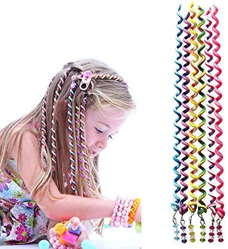 18 Pcs Hair Styling Twister Clip for Girl Women,ZXK CO Braided Rubber Hair Band Twist Barrette Spiral Spin Hair Tool Accessories Elastic Hair Rope Cute Hairband