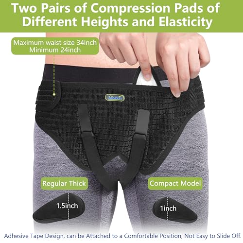 Faja Hernia para Hombre y Mujer, con Almohadillas Ajustables, Mediana miniatura 2