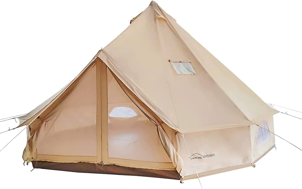 D&R コットンベルテント（煙突穴付き）【保温綿】秋冬用テント ソロ