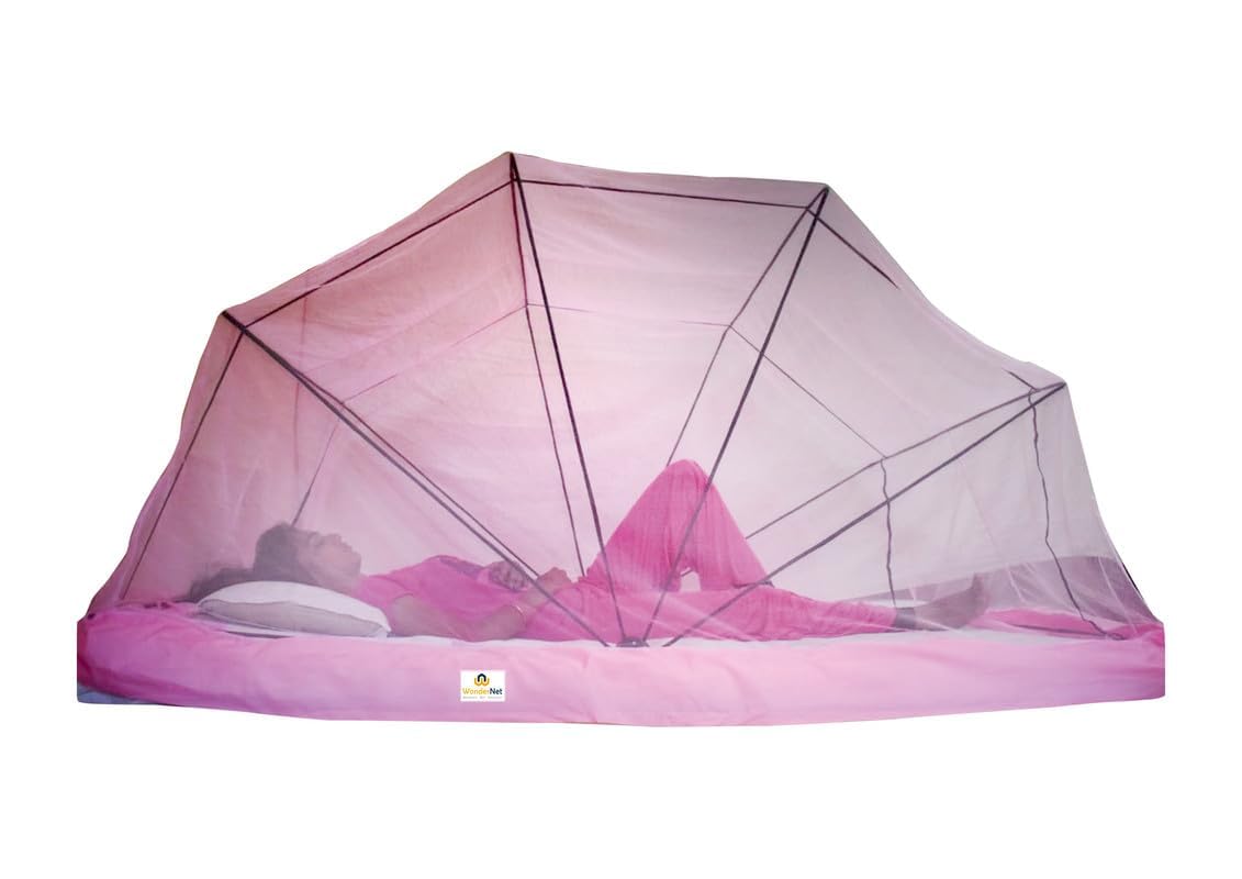 Mosquito Net Cream Color for Double Size Bed 4 Ft X 6.5 Ft (48inch X 78inch)-image-48