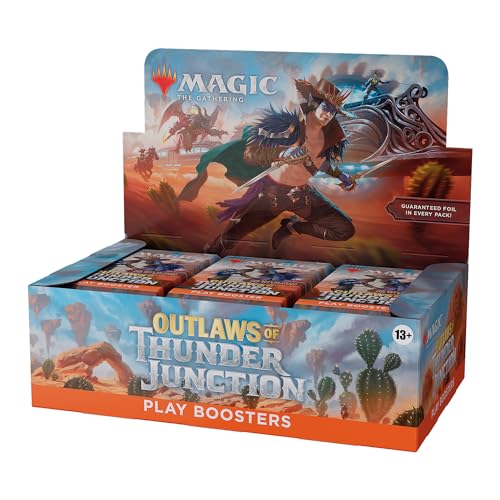 Magic: The Gathering Outlaws of Thunder Junction Play Booster Box – 36 Packs (504 Magic Cards)