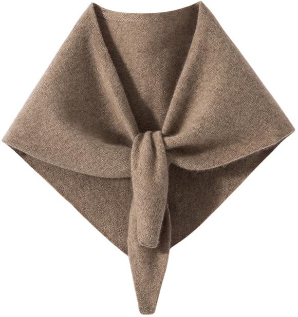 Y2k Cashmere Knit Triangle Scarf for Women Downtown Girl Aesthetic Accessories Head Scarf Trendy Triangle Shawl