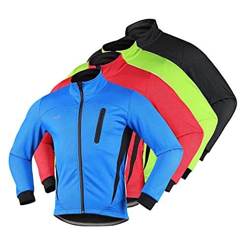 Kiboule Jaqueta de bicicleta de ciclismo masculina inverno de lã térmica manga longa camisa de bicic