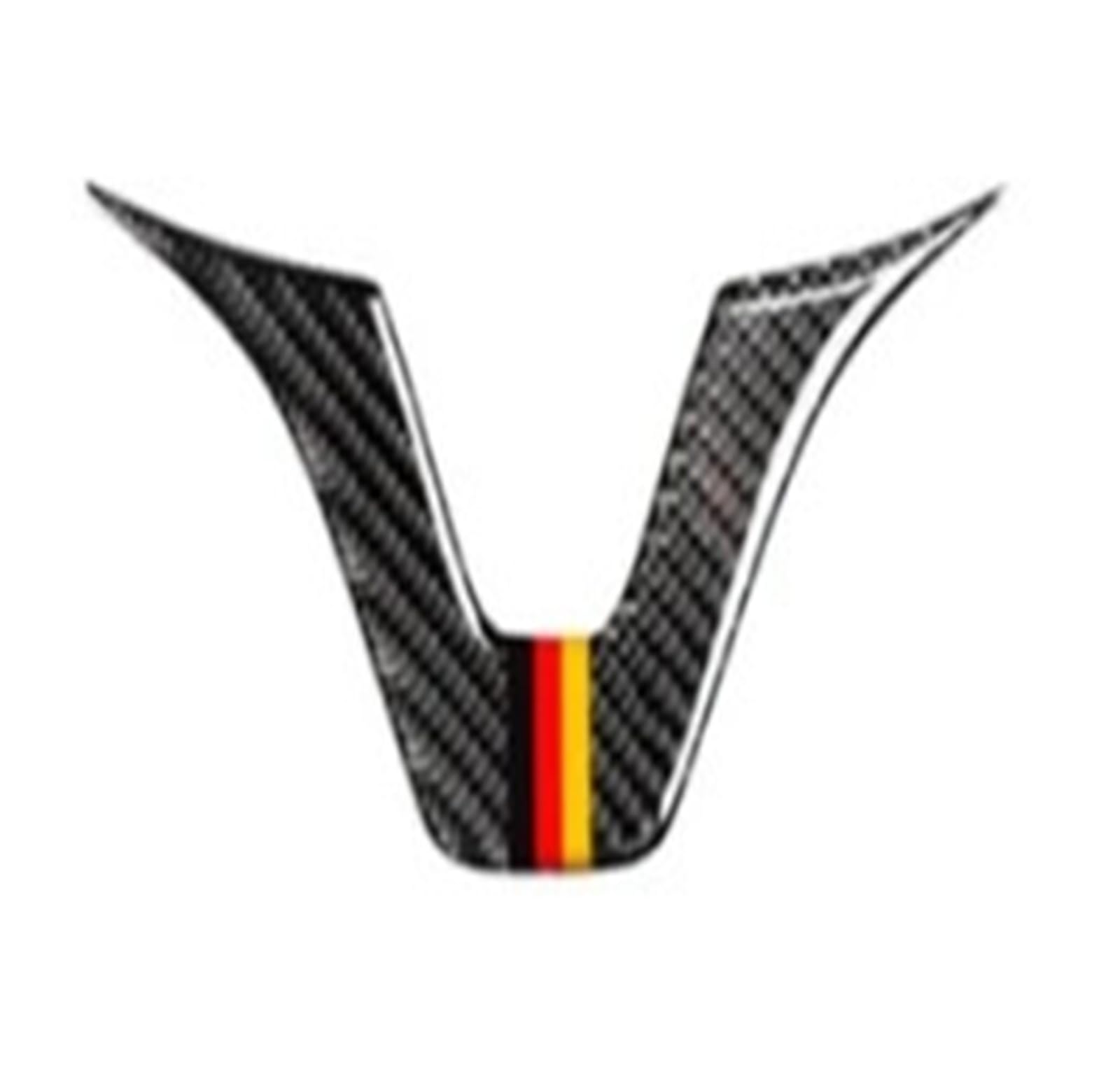 HFEWCVK Fit for MERC//edes C Class W204 W205 W211 W203 Carbon Fiber Car Modification Interior Sticker Steering Wheel Emblem 3D Sticker(A)