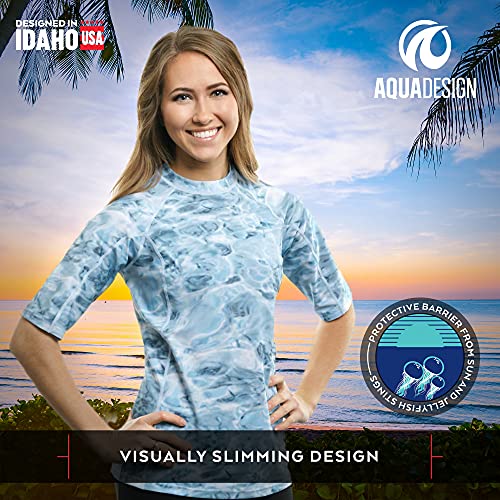 Rash Guard for Women Swim Shirt Short Sleeve Rashguard UV Protection4