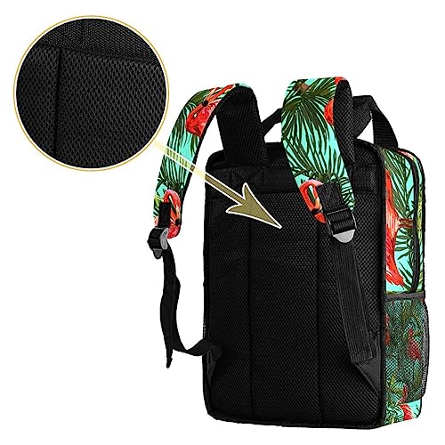 Sac à dos garçons motif tropical vert idéal pour sorties