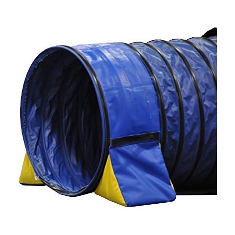 Cool Runners Tunnel Hugging Non Constricting PVC Dog Agility Tunnel Bag Set, Blue (104019) Cover