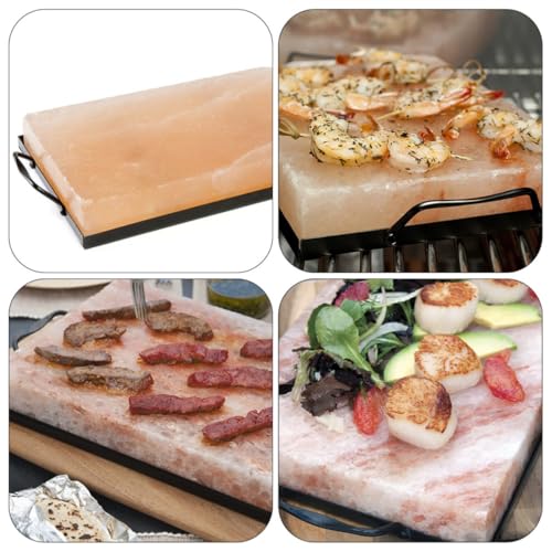 Suministros para barbacoa LIFKOME con estante de platos en hierro esmaltado negro para cocina 8