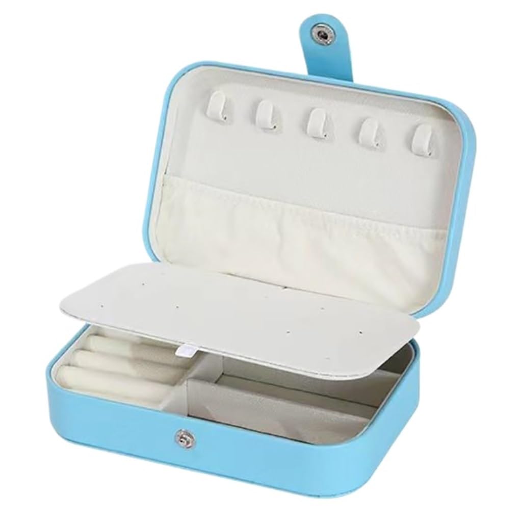 Scatola portagioie Portatile Scatola portagioie Piccola e Facile da trasportare Orecchini, Orecchini, collane, Anelli portagioie
