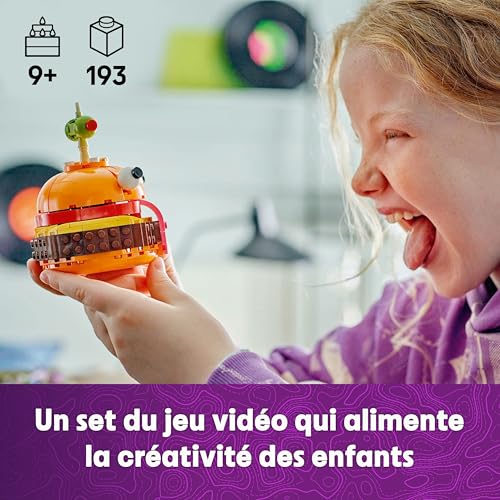 LEGO Fortnite Durrr Burger - Jouet de Construction & Décoration - Figurine de Personnage de Jeu Vidéo - Éléments Authentiques Dont Cure-Dent - Cadeau Collector pour Gamer, Garçon ou Fille 9 Ans 77070