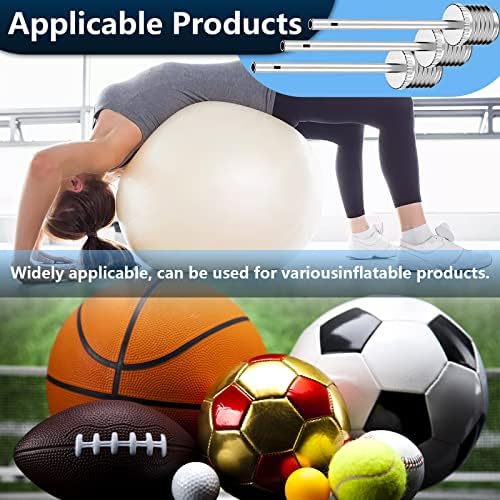 Ball Pump Inflation Needle, 20 Pcs Stainless Steel Air Pump Needles with Storage Box for Blowing Up Football, Basketball, Volleyball, and All Other Sports Balls (Silver) — view 4