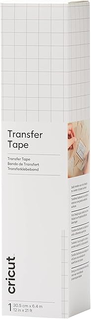 Cricut 1 Sheet | 30.5cm x 6.4m, Transfer Tape, (21ft)
