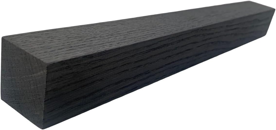Bog Oak Timber 1.6 x 1.6 x 15.8 inches. Premium Black Oak Lumber, Aged Black Wood, Ideal for Processing, Woodturning, Carving, Knife Handles, Furniture, Crafting & Collectors