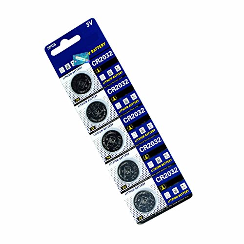 AOR Power #AR141 3 Volt Lithium CR2032 Coin Battery, 5 Pack