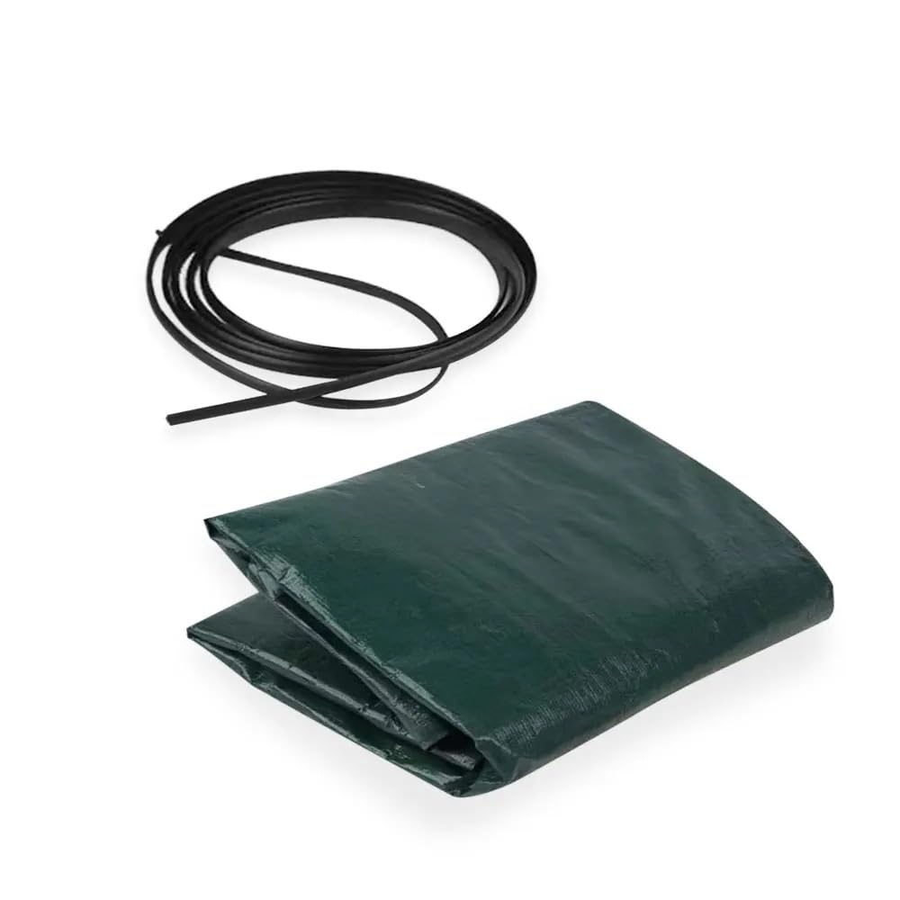 Bolsa de basura grande de 80 x 100 cm para la recogida de desechos de patio, contenedor resistente para hojas, malas hierbas, hierba, cubo de almacenamiento de basura duradero para jardinería,