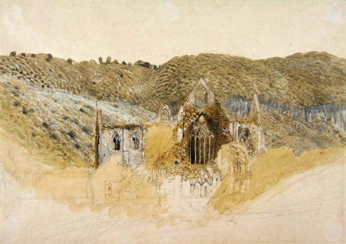Affiches sur toile Abbaye de Tintern LIBINUP 50x70cm sans cadre pour une decoration murale elegante