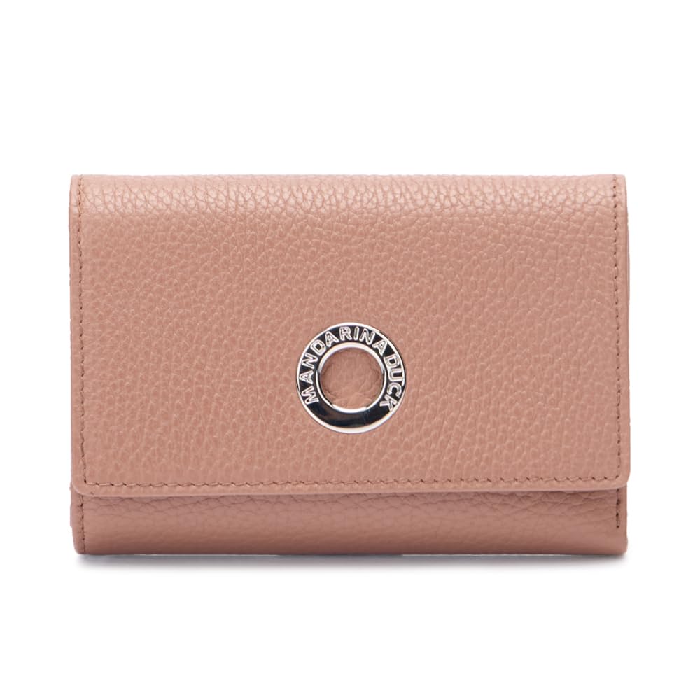 Mandarina Duck Mellow Leather Wallet, Women's Travel Accessories, One Size, Winter Rose, One Size