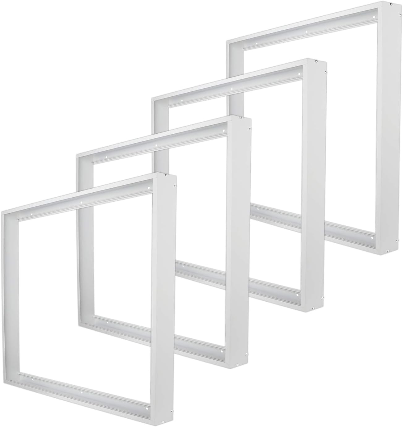 2x4 Surface Mount Kit for LED Flat Panel Light-Aluminum Ceiling Frame for 24 x 48 x 3 1/8 inches Good for Edge-Lit and Back Lit Panel