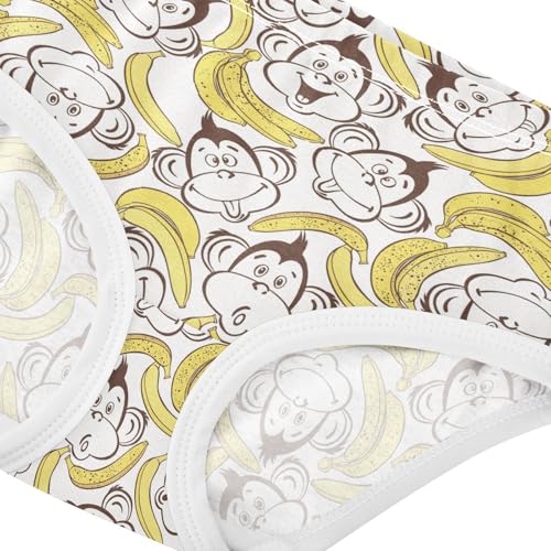 Girls' Underwear Monkey Funny Banana Cotton Stretch Comfort Toddler Panties4