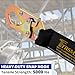 TRSMIMA Safety Harness Fall Protection - Men Construction Full Body Harness Kit for Work with Shock Absorbing Lanyard Tongue Buckle OSHA/ANSI