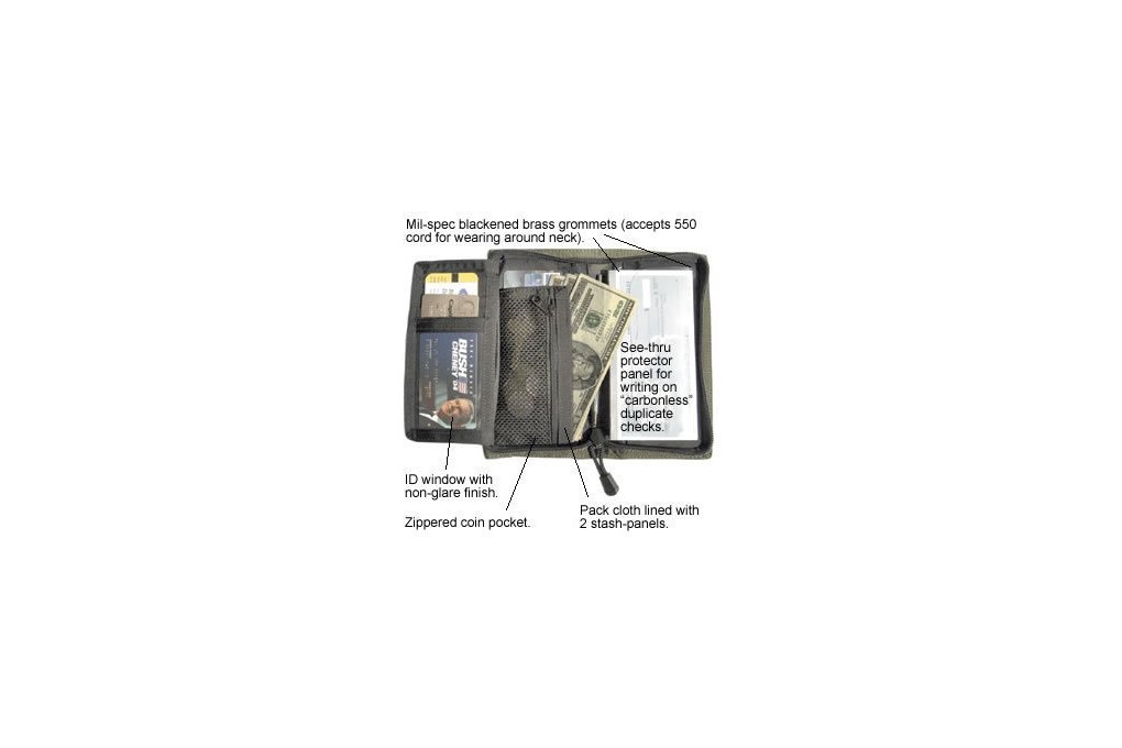 SPEC-OPS CHECK BOOK WALLET 未使用 新品 Spec Ops Tactical Checkbook Cover with Zipper Closure