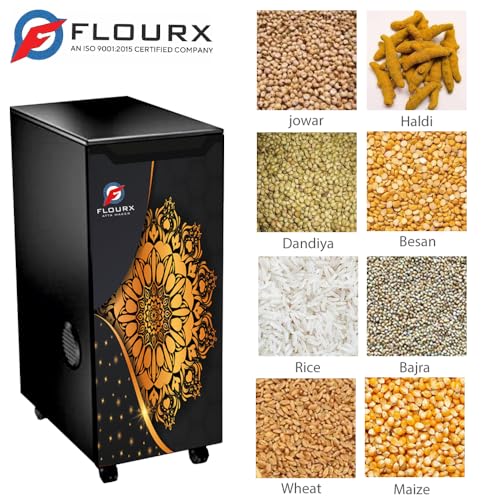 Image of Atta Maker | Flour Mill | Atta Chakki Machine for Home | Automatic Domestic Ghar Ghanti for Grinding Masala and Grains, with Standard Accessories (Black HD)