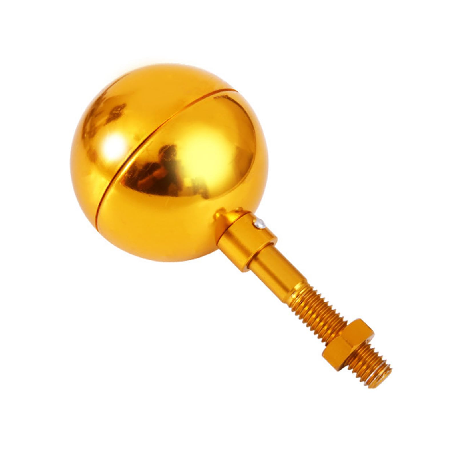 CUNZJIA Gold Aluminum Flagpole Sphere Toppers Ornament Weather Flagpole Sphere Replacement for In Ground Flags Poles