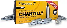 Cápsulas de Gás para Chantilly Flavors Pro para Sifão 50un