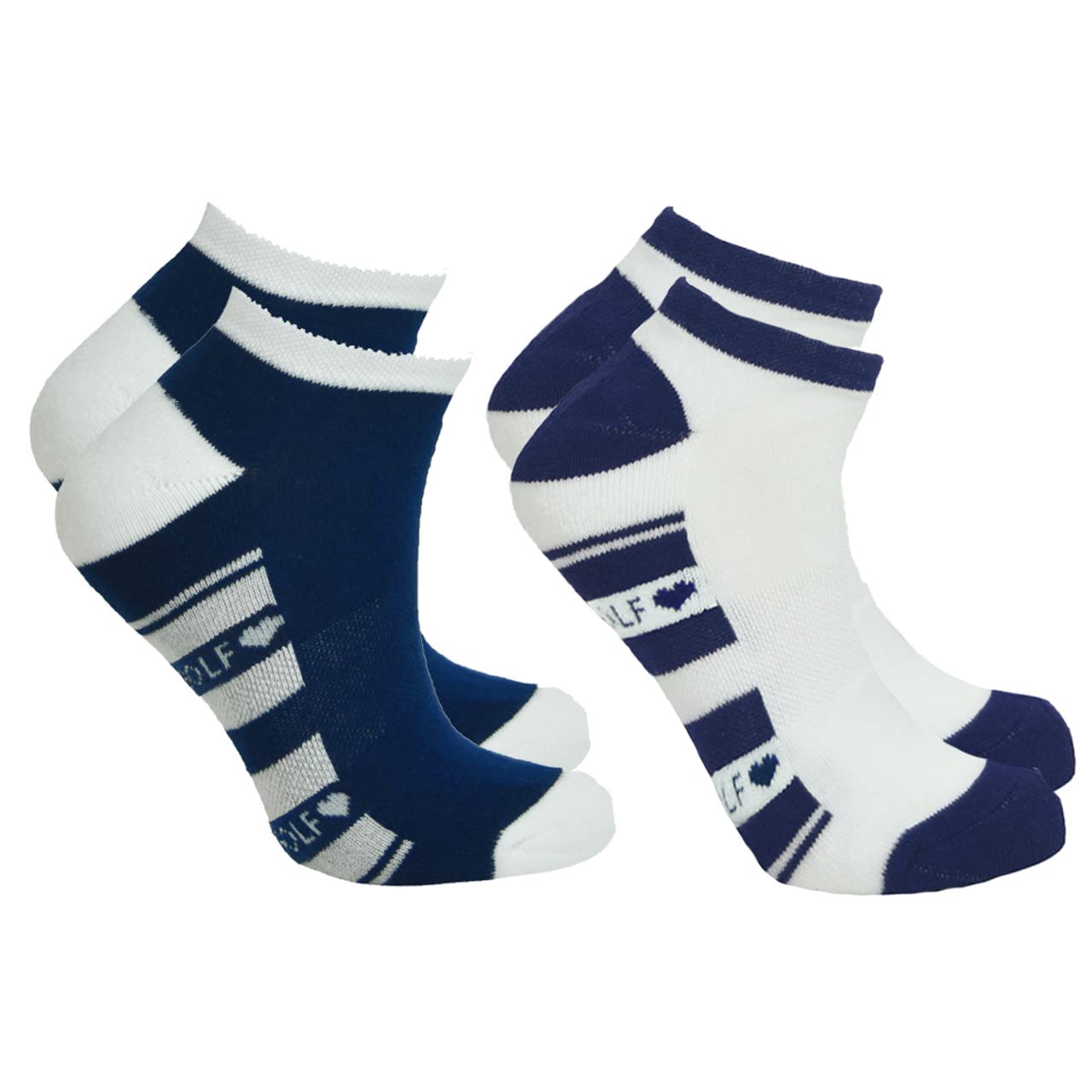 Surprizeshop Pure Golf Ladies 2 Pair Pack of Navy Blue Golf Socks