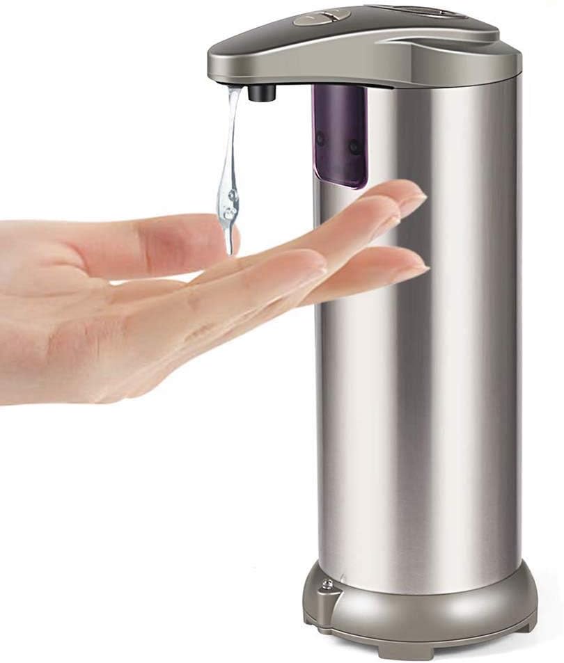 Soap Dispenser - Automatic Touchless Liquid Kitchen Soap Dispenser with Waterproof Base, Infrared Motion Sensor Dish Liquid Hands-Free Auto Soap Dispenser [New Version]