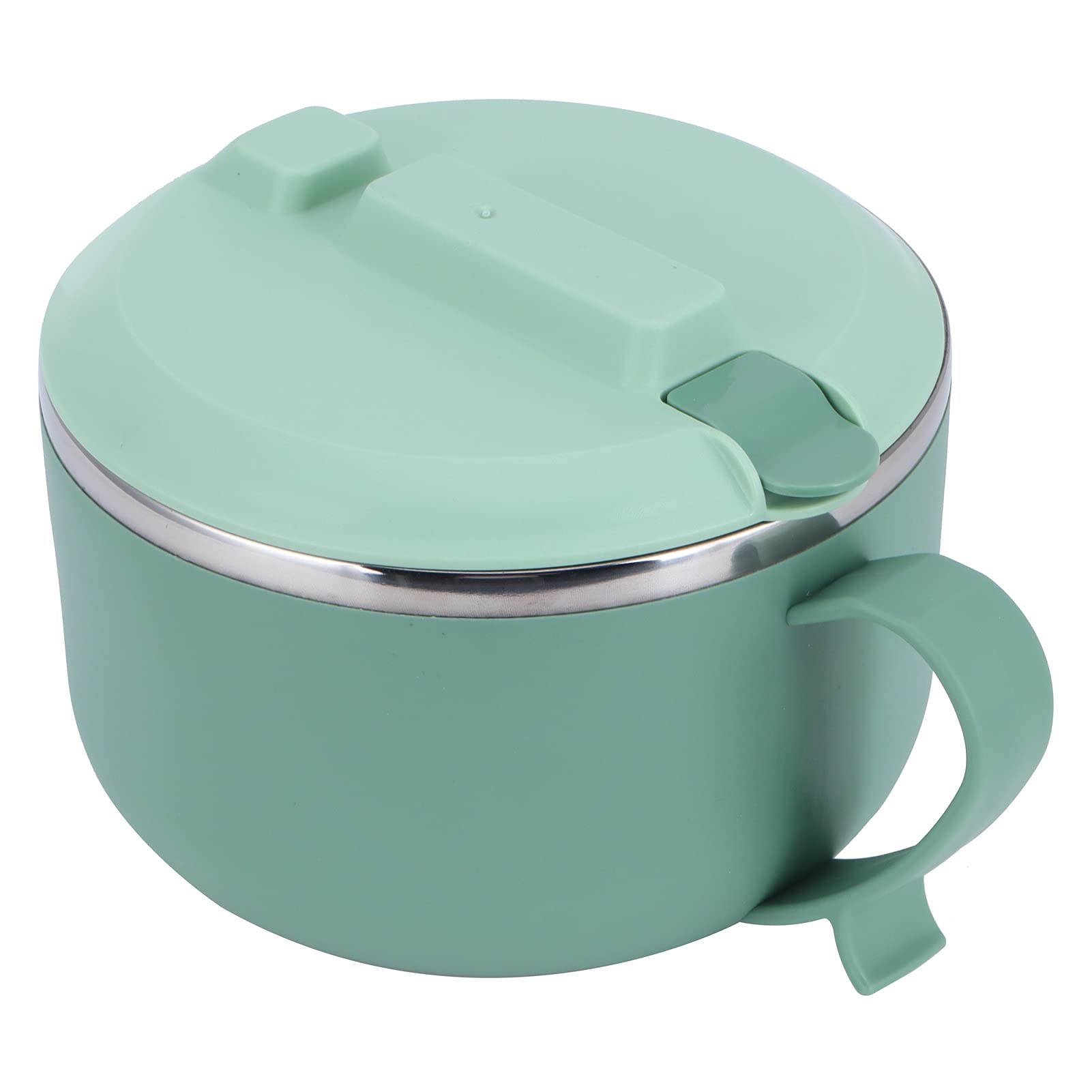 Ciotole per noodle per microonde con coperchio, noodle per tazza rapida da 1200 ml per zuppa, noodle, ciotola per zuppa ramen per dormitorio, piccola cucina o ufficio(verde)