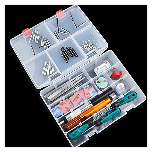 Boîte à Outils en Plastique Transparente avec Poignée et Compartiment Amovible Organisateur