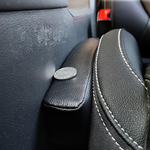 image for Wuzno Leather Car Seat Gap Filler, 2 Pack No-Drop Seat Guard Universal