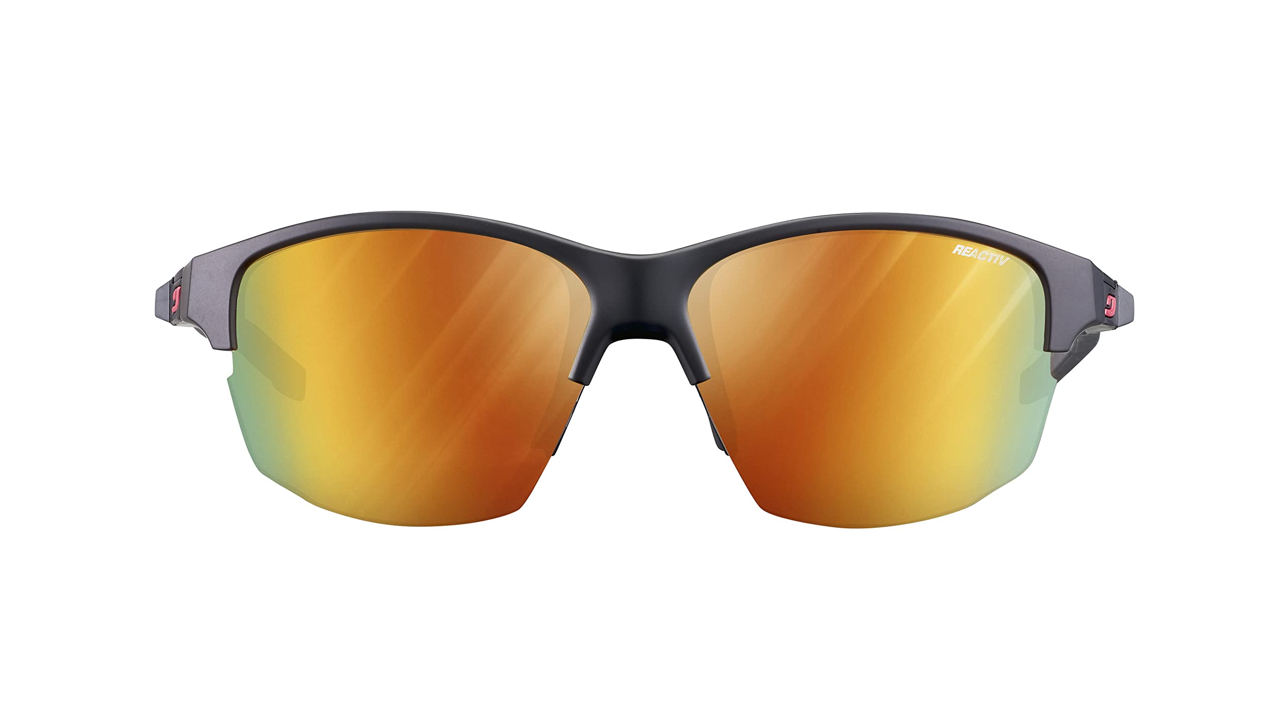 Julbo Lentes de sol de rendimiento dividido para mujer, lentes fotocromáticos o espectros REACTIV para correr, MTB y ciclismo