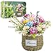 Produktbild YESHIN 2660 Orchidee Set für Erwachsene,Kreative Blumen Bouquet Home Dekoration, botanische Sammlung Home Dekorationen-Kommt mit einem Blumenkorb