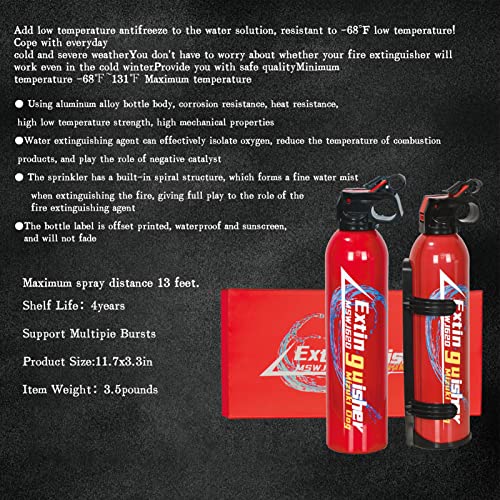 Mizuki Dog Fire Extinguisher 2 Count,Extinguishers For The House,Car,Work,Camping,Extinguishing Solid Material Fires,Liquid Fires,Charged Material Fires,Cooking Fires #TOP4