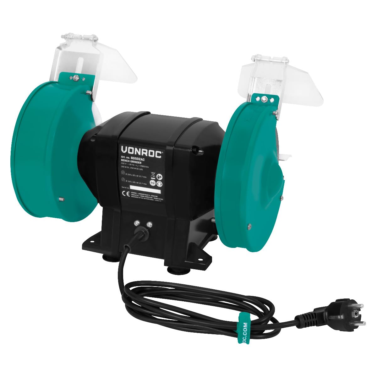 VONROC Amoladora de banco 250W – Ø150mm
