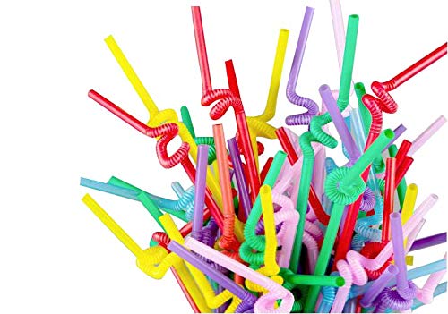 Pitillos flexibles plásticos multicolor, 100 unidades miniatura 3