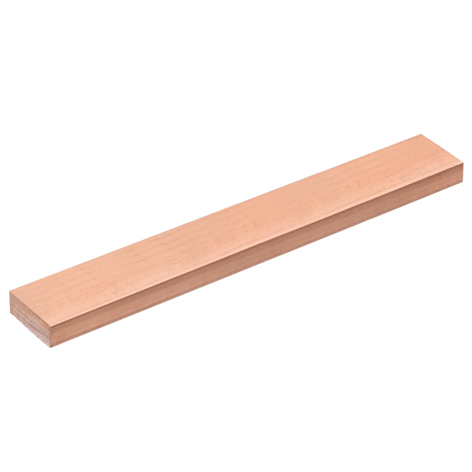 sourcing map Kupfer-Flachstange, 0,95 cm Dicke x 4,5 cm Breite x 25,4 cm Länge, Kupfer-Sammelschiene, Plattenmühle für elektrische Geräte (10 mm x 30 mm x 250 mm)