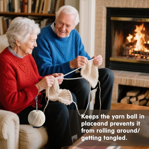 Image of Wrist Yarn Holder, Portable Yarn Ball Holder for Crocheting, Acrylic Yarn Minder Stand Knitting Accessories for Yarn Storage and Organizer for Knitting Lover