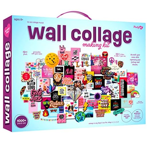 DIY Wall Collage Kit for Teen & Tween Girls - Perfect Craft Gift Ideas for 11, 12 ,13, 14, 15 Year Old Girl - Trendy Birthday Gifts and Stuff for Teenage Bedroom - Fun Teens Crafts Kits Age 8+