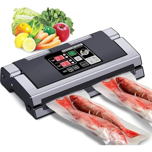 DFYOZX Máquina selladora al vacío de Alimentos SmPinnaA, máquina de Sellado de Doble Bomba y Boquilla, Modo automático/Manual, con función de inflado de Aire Barra de Sellado de 40 cm