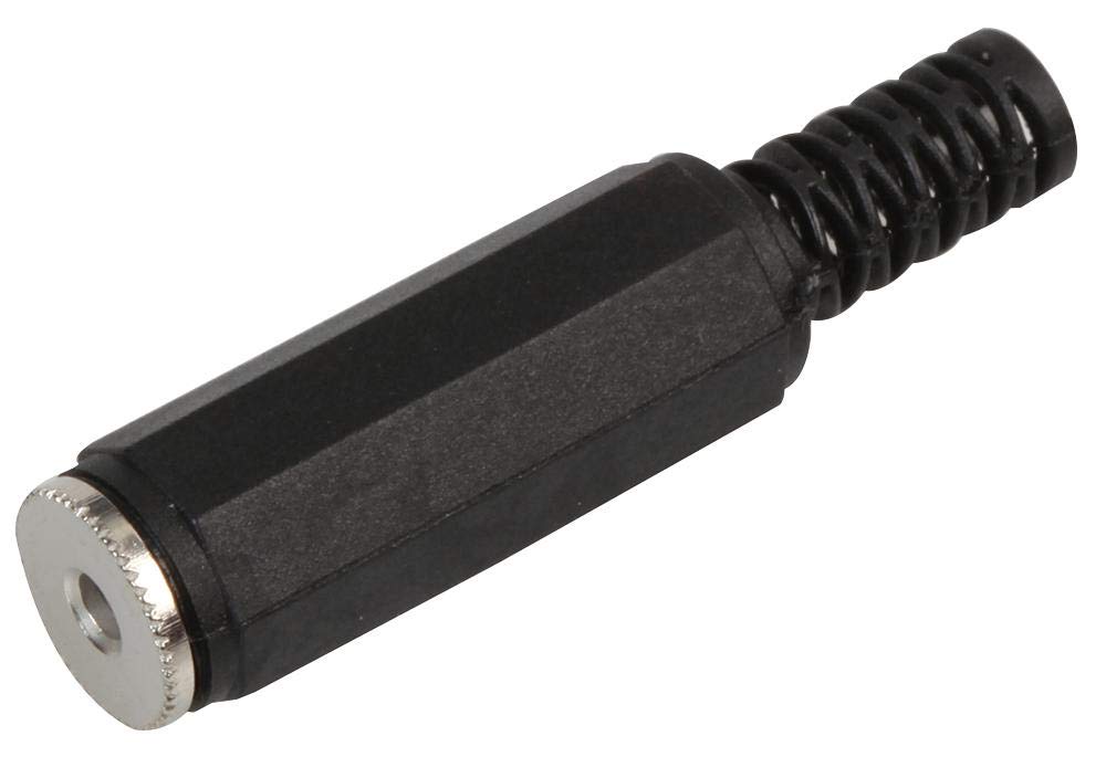 PRO SIGNAL 2.5mm Inline Mono Jack Socket | 2-Contact Cable Mount Connector – PSG08568